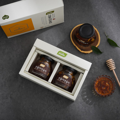 청정강원 자연산 송이버섯 꿀 200gx2병