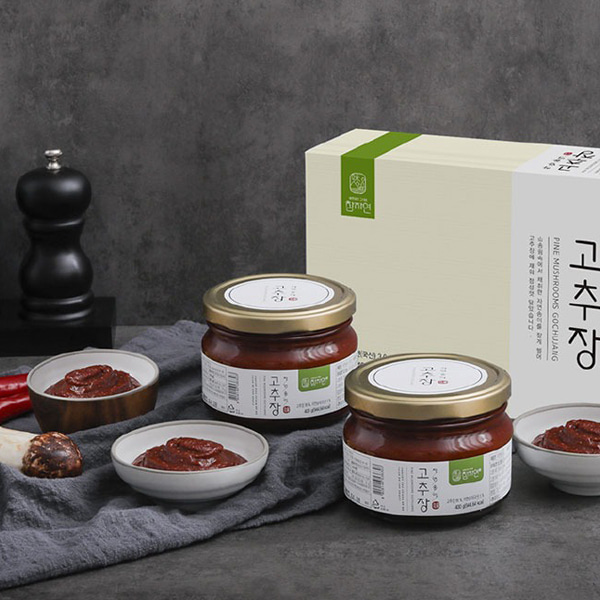 청정강원 자연산 송이버섯 고추장 400gx2병