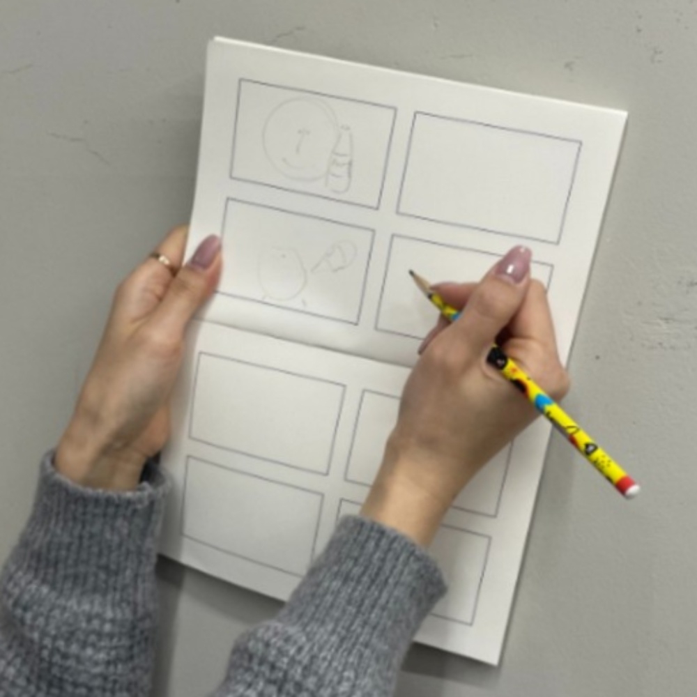 웹툰 노트 스케치 스토리 보드 만화 그리기 공책 a5