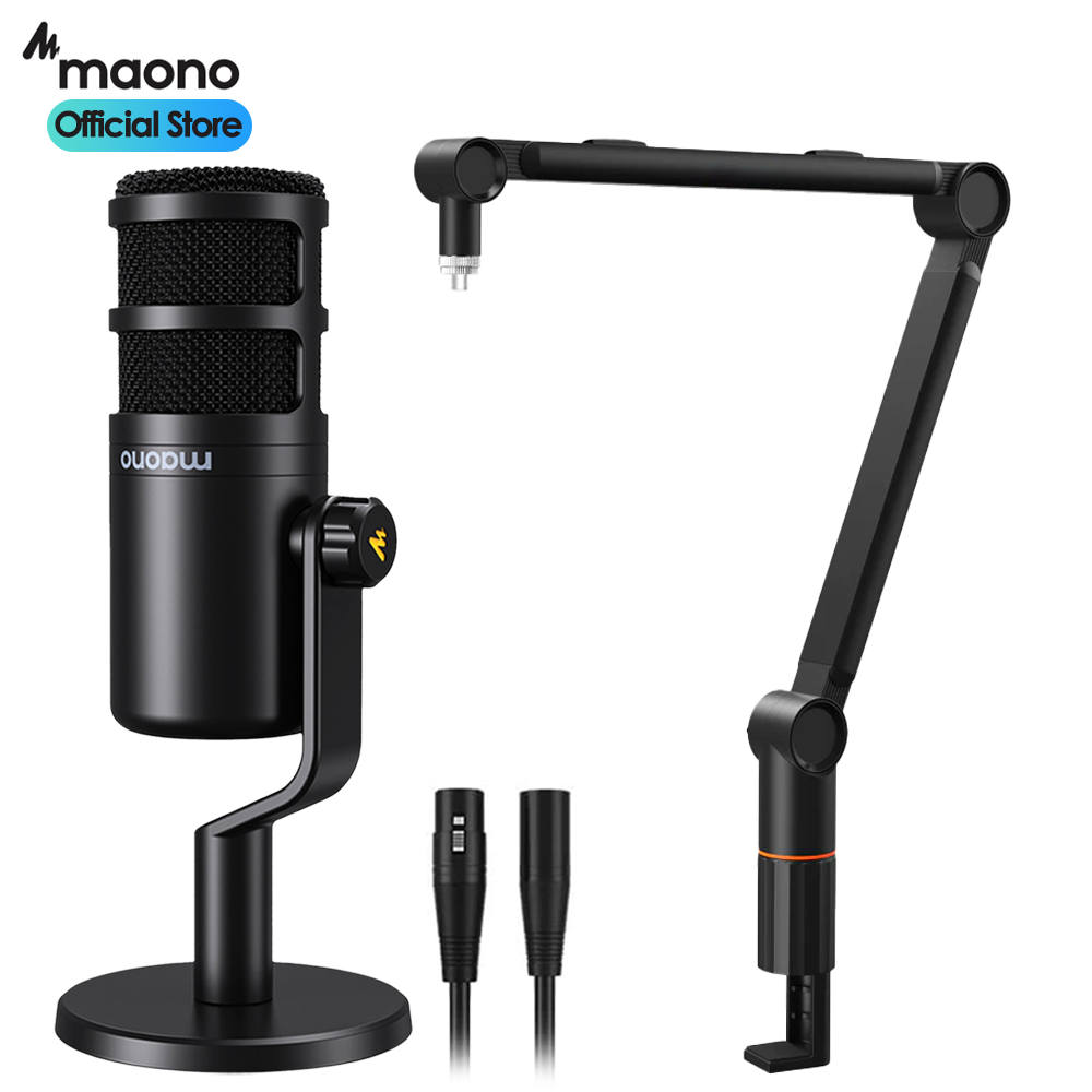 마오노 PD100 + BA91 팟캐스트 방송용 XLR 다이나믹 마이크 스탠드 패키지