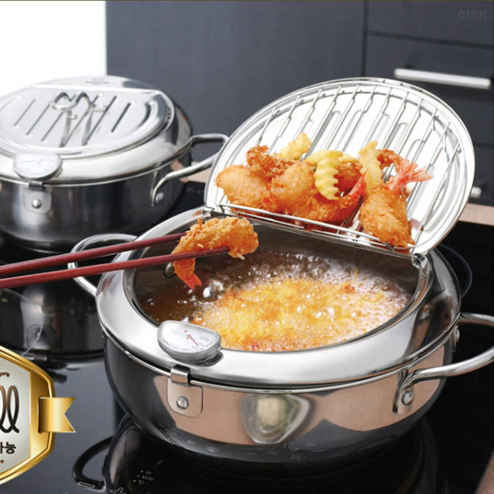 멀티웍 인덕션튀김냄비 프라이팬 튀김기프라이어팟 까사니 프라이어팟