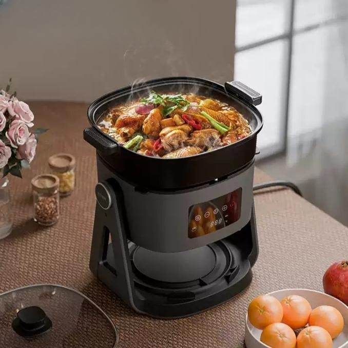 [해외] 다기능 에어프라이어 겸용 그릴 로스팅 튀김 스튜 올인원 회전 가정용 조리기구