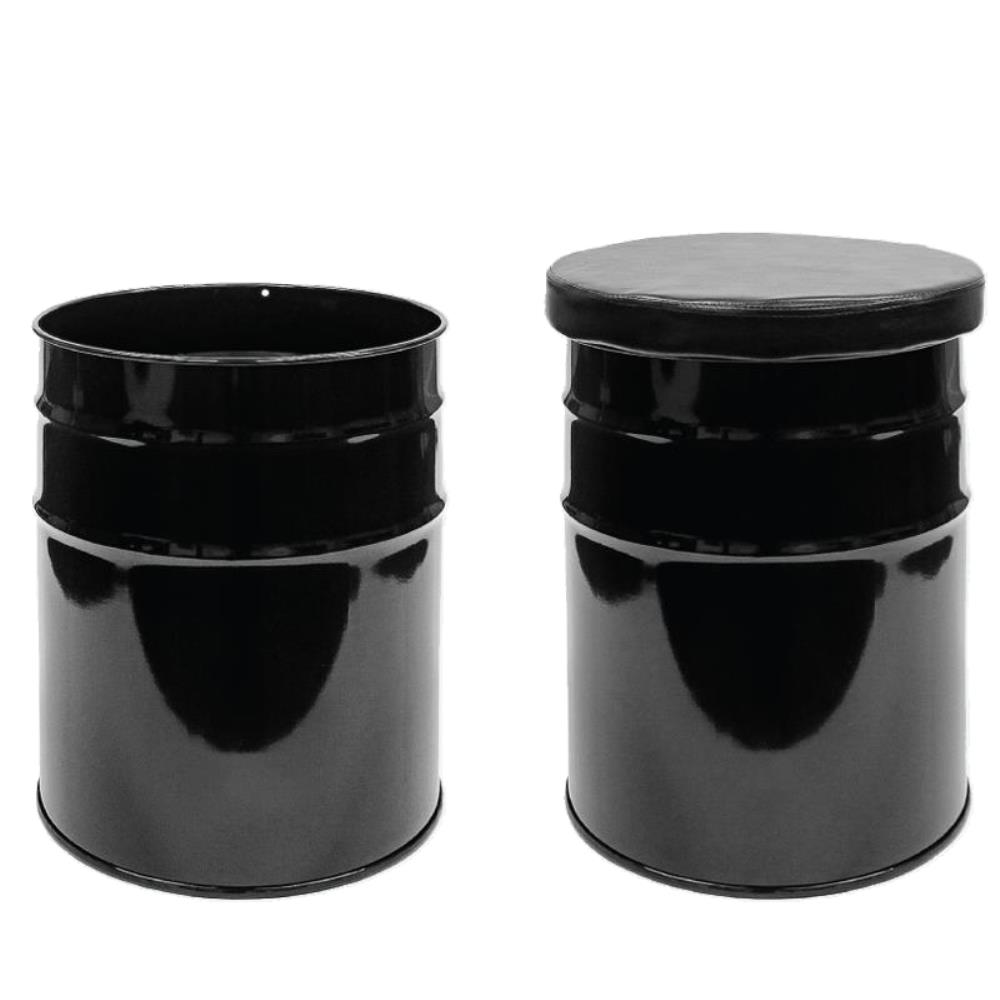 냄새배김방지 고깃집 옷보관의자 깡통 드럼통 철제