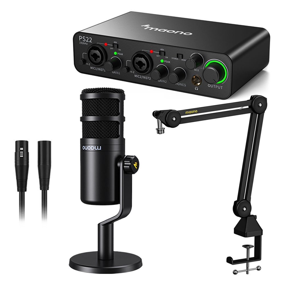 MAONO 마오노 PS22+PD100 1인 방송용 유튜브 틱톡 녹음용 오인페 올인원 패키지2