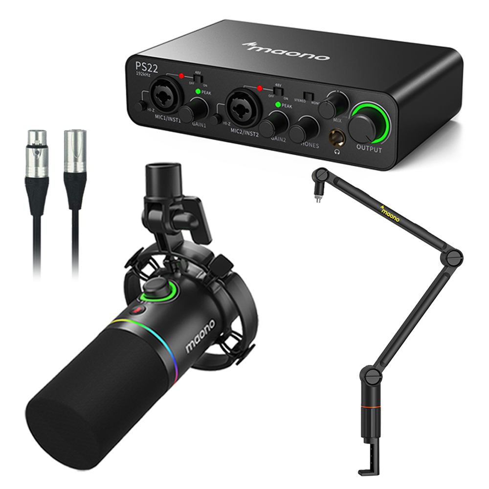 MAONO 마오노 PS22+PD200X 1인 방송용 유튜브 틱톡 녹음용 오인페 올인원 패키지7