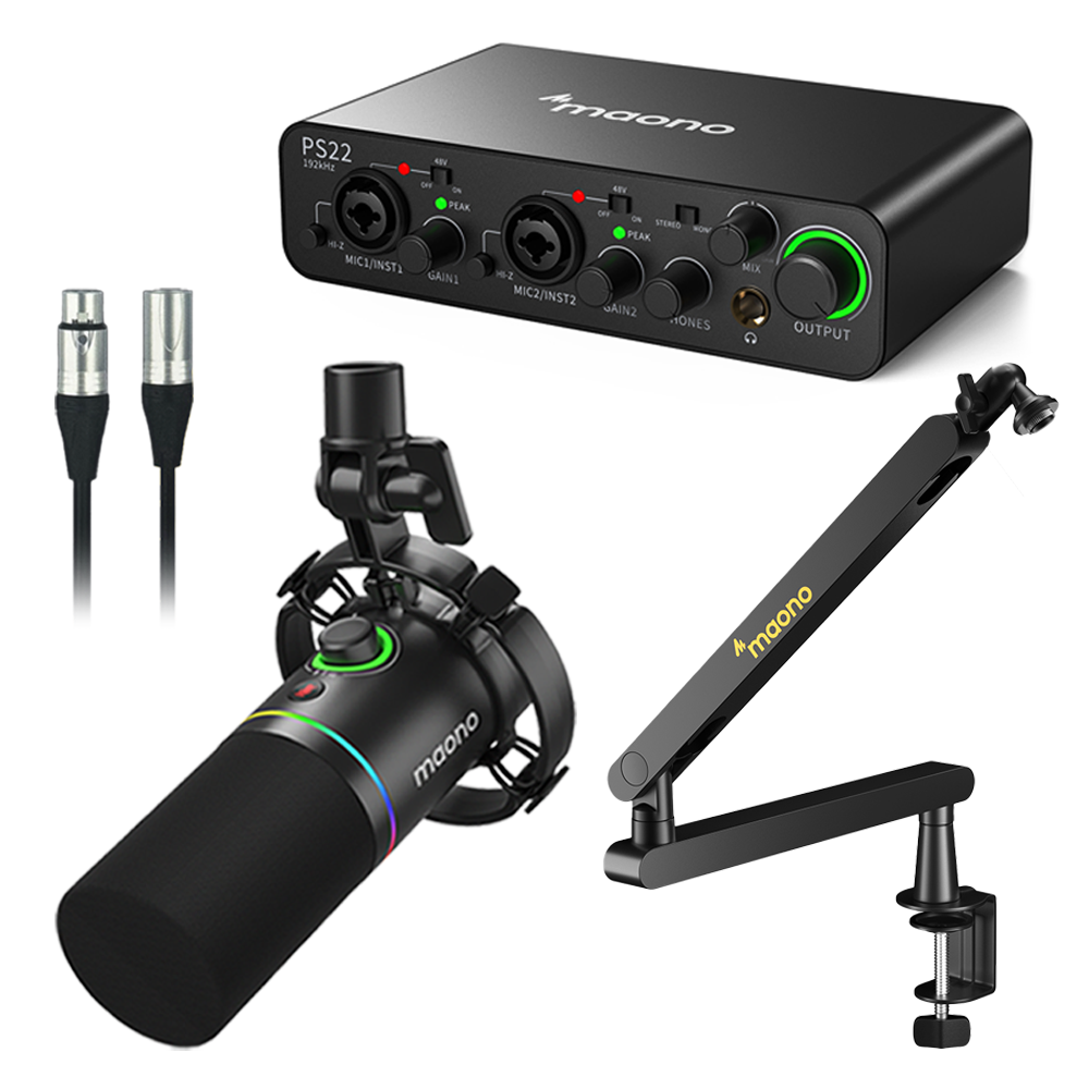 MAONO 마오노 PS22+PD200X 1인 방송용 유튜브 틱톡 녹음용 오인페 올인원 패키지8