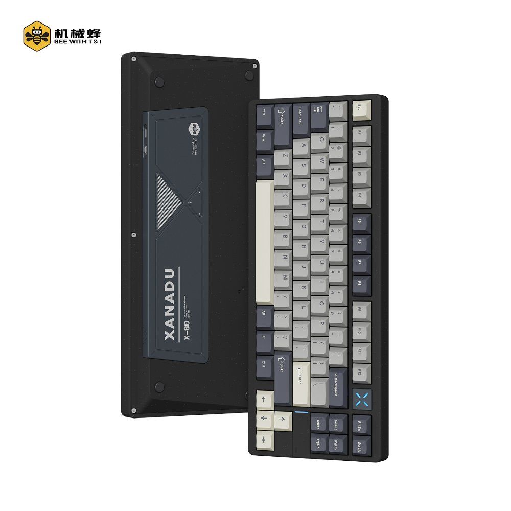 [해외] 기계식 풀알루 키보드 X80 3모드 연결 83키