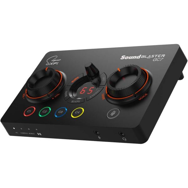 Creative 크리에이티브 블라스터 Sound Blaster GC7 게임 스트리밍 DAC 앰프 프로그래밍 가능 버튼, Super X-Fi, 7.1 가상 서라운드 11