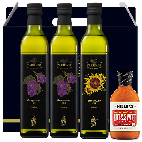 타레가 포도씨2P+해바라기500ml+밀러 선물세트
