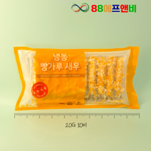 오션글로벌 냉동 빵가루 새우튀김 200g(20g x 10미) 300g(30g x 10미) 10마리 업소용 대용량 빵가루 새우 (아이스박스 무료)
