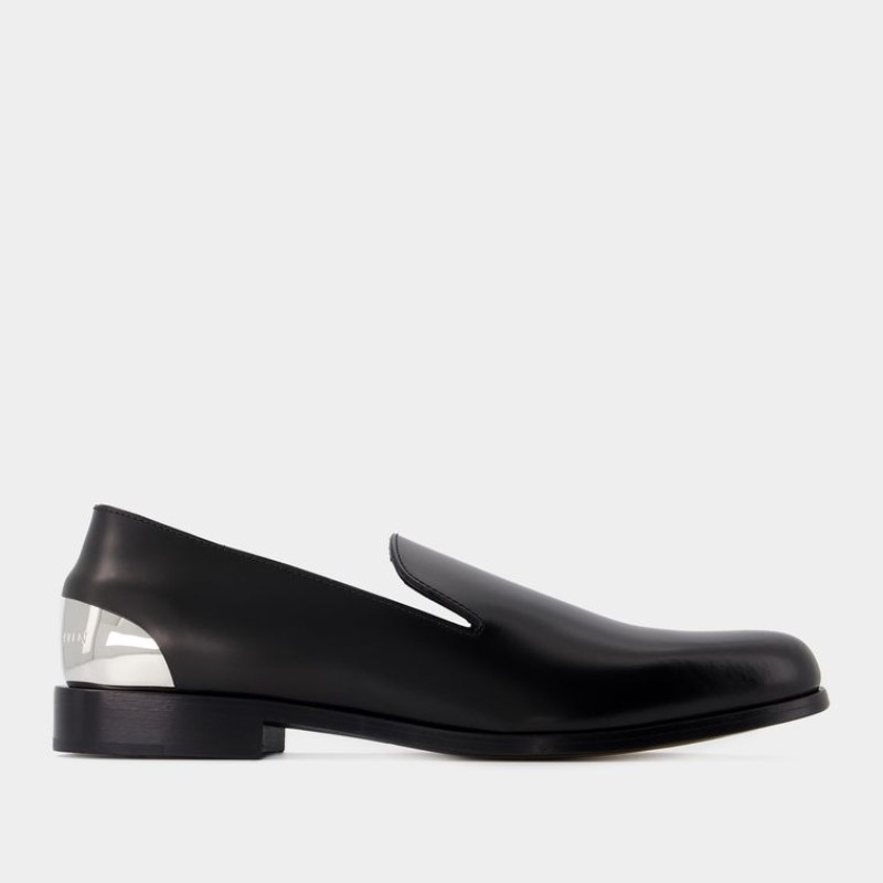 알렉산더 맥퀸 알렉산더맥퀸 메탈 힐 로퍼 778158WIES41081 BLACK/SILVER