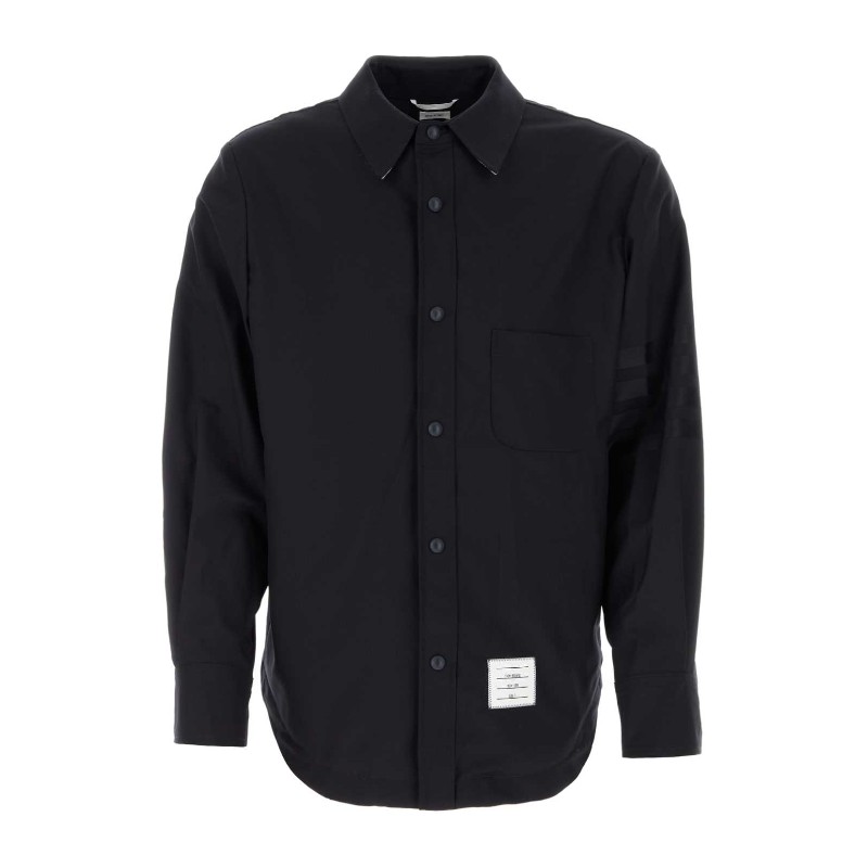 THOM BROWNE 톰브라운 미드나이트 울 셔츠 MJO055A06146 420
