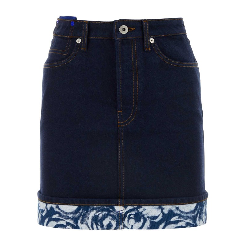 버버리 데님 미니스커트 8080921 A1503