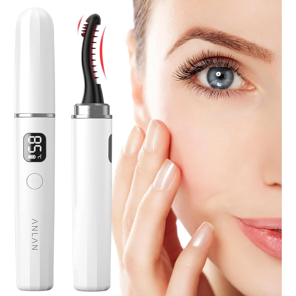 [해외] ANLAN 눈썹 뷰러 브러쉬 속눈썹 고데기 화상 방지 휴대용 충전식
