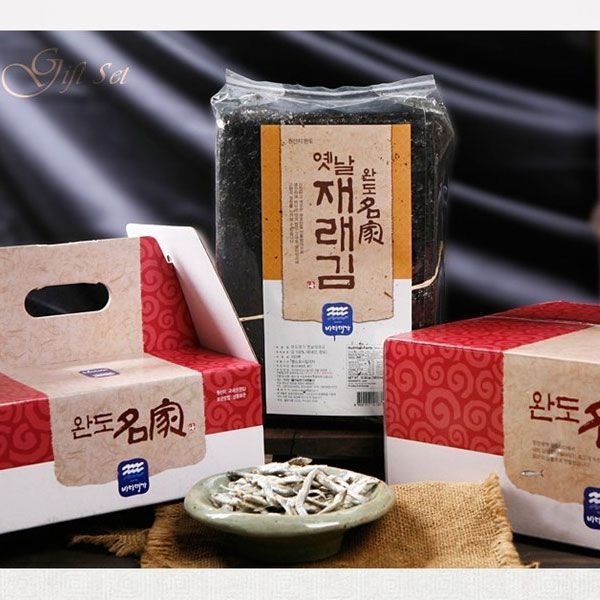 [롯데백화점]  완도명가 귀한선물세트3호(대멸치700g,지주식재래김100장) LE1217066886