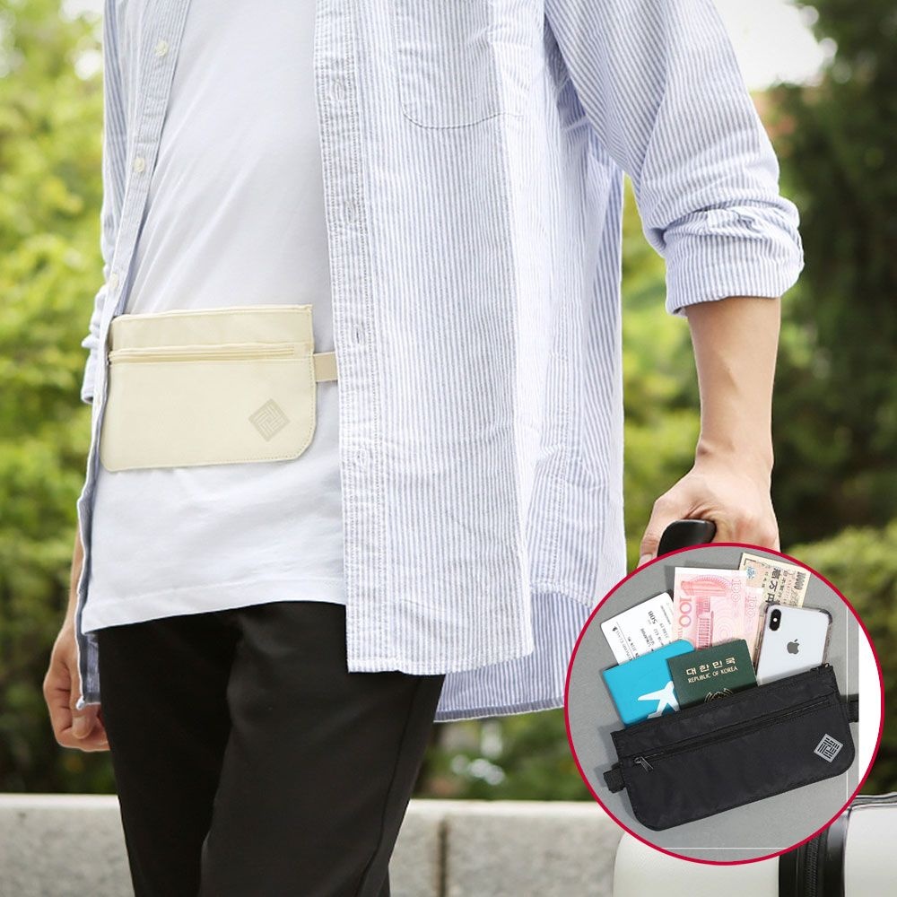 도난방지 여행 힙색 귀중품 개인정보 무단복사차단 가방 인쇄 각인 단체주문