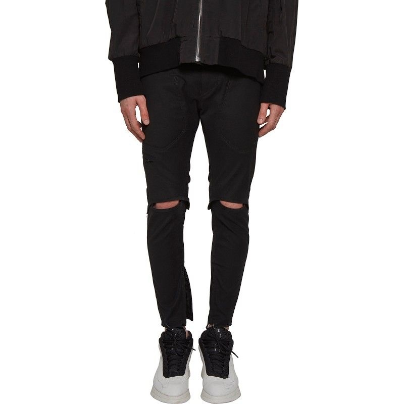 JULIUS 줄리어스 슬림 팬츠 XPAM10_Black