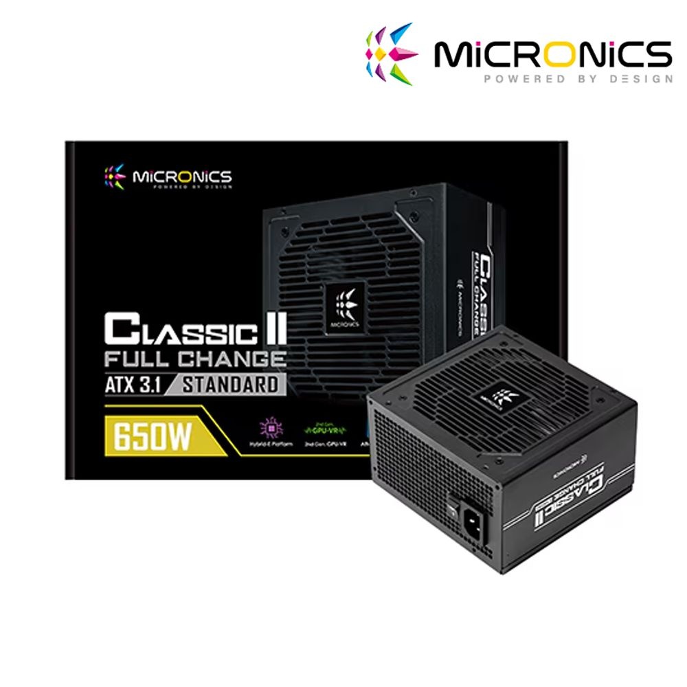 [오늘출발] 마이크로닉스 Classic II 풀체인지 650W 80PLUS스탠다드 ATX3.1 컴퓨터 PC 파워서플라이