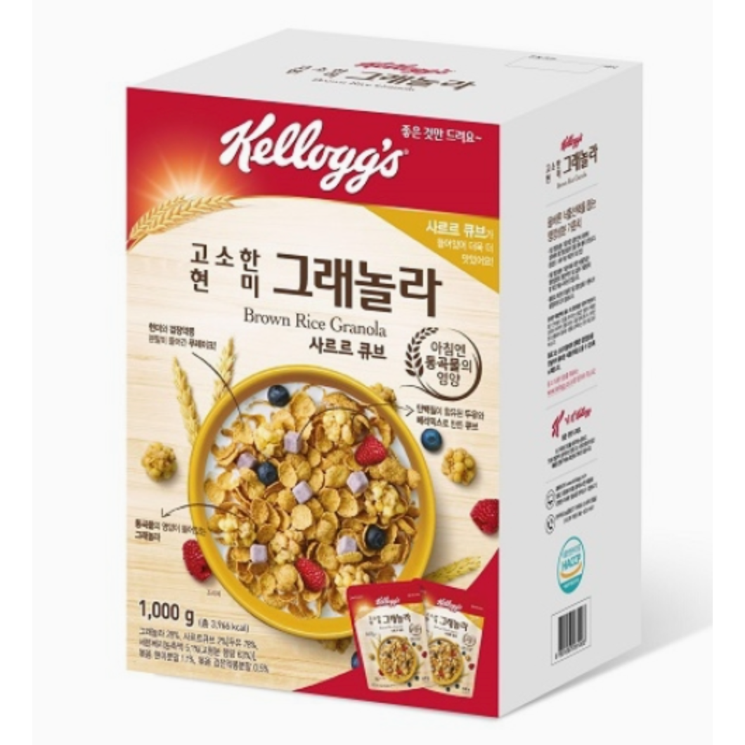 켈로그 고소한 현미그래놀라 500g x 2입