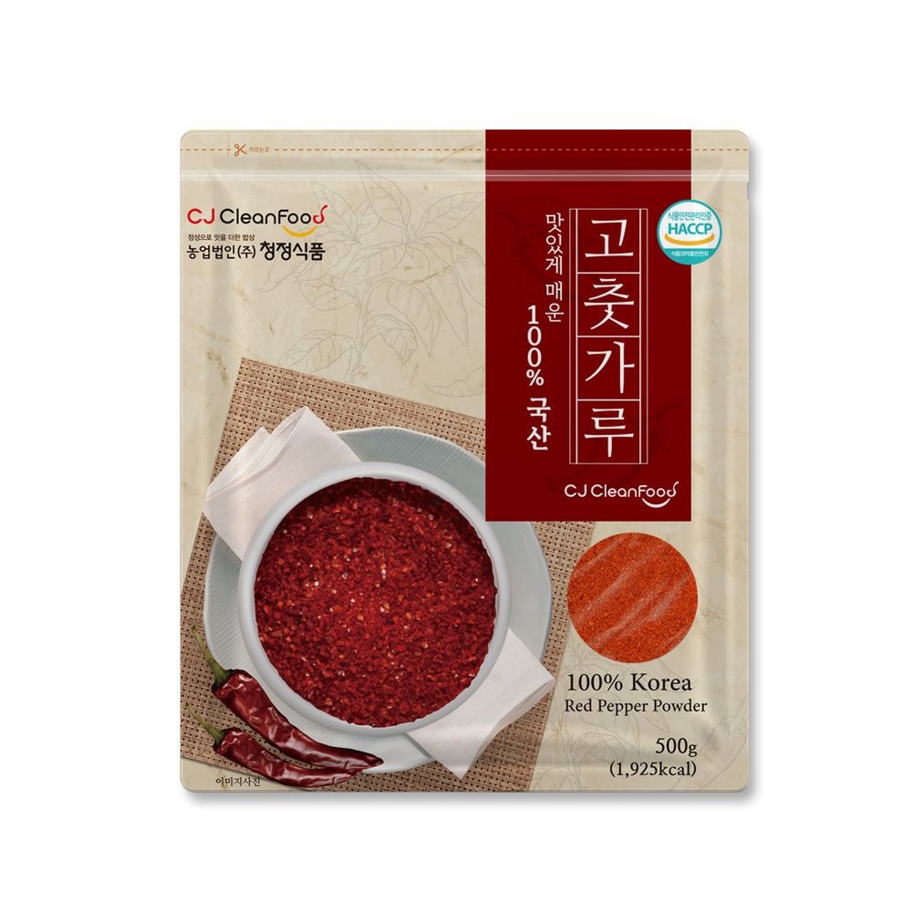 25년 [청정식품] 국산 햇 고춧가루 고운 고추가루 500g CJA002-7