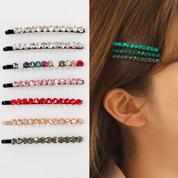 미스21 네임드 영롱 스와로브스키 실핀 머리핀 (hp1361)