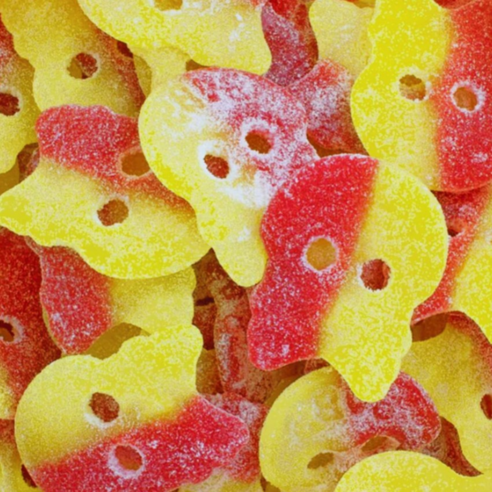 Bubs Godis 스웨디쉬 캔디 스컬스 해골모양 사워 프루트 젤리 구미 400g