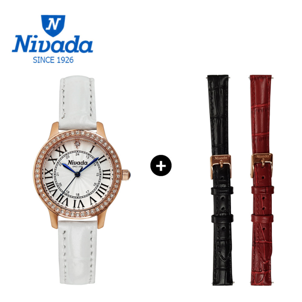 [니바다][NIVADA] 니바다 1 2 체인저블 여성용 가죽시계 3015 (3가지연출)