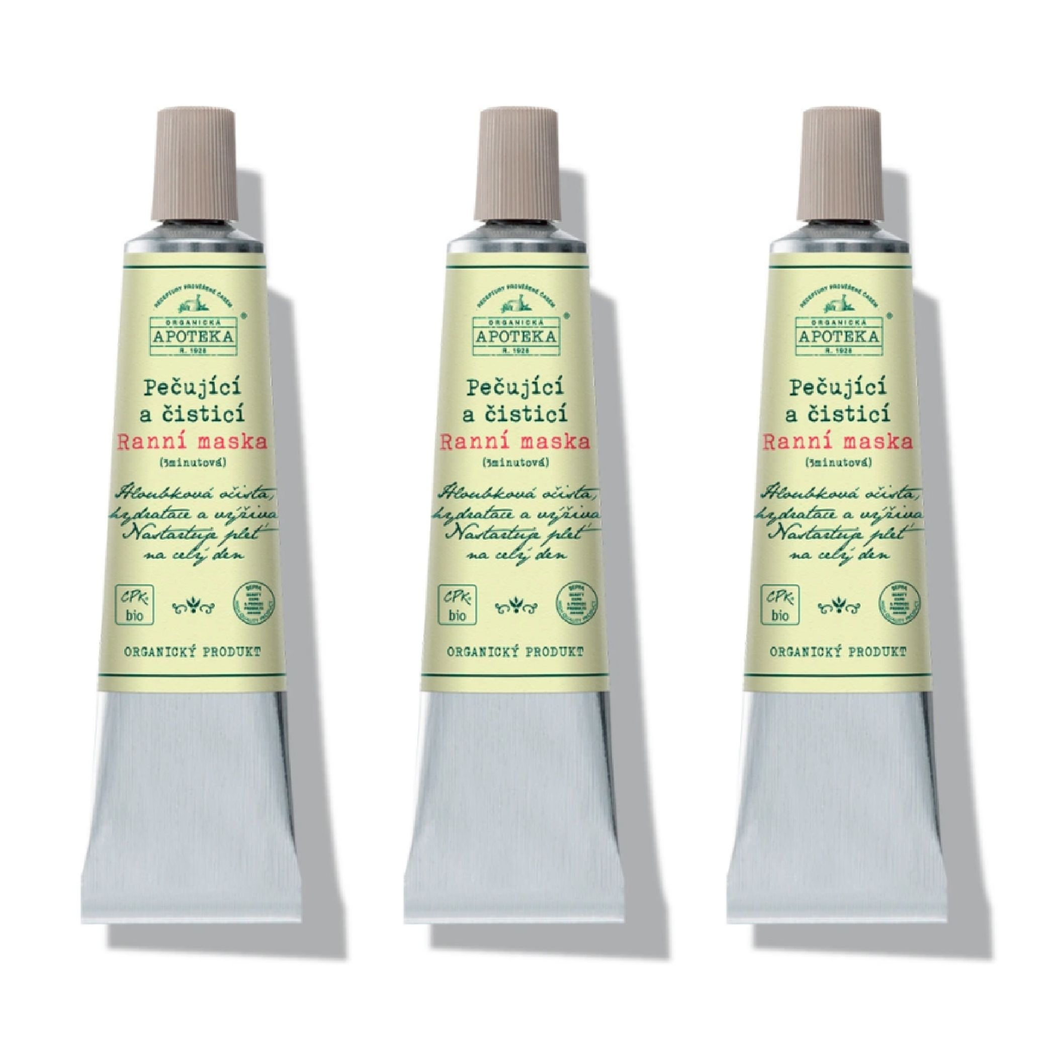 [해외] 체코 하블리카 3분팩 클렌징 모닝 마스크 50ml x 3 havlik apoteka Ranni Maska
