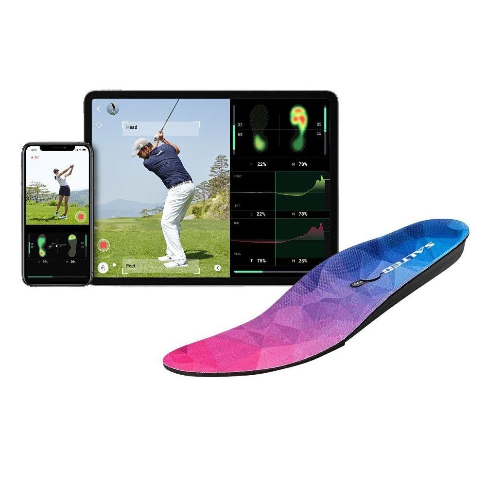 [해외] SALTED 스마트 깔창 골프 자세 교정기 트레이너 분석 족압 측정