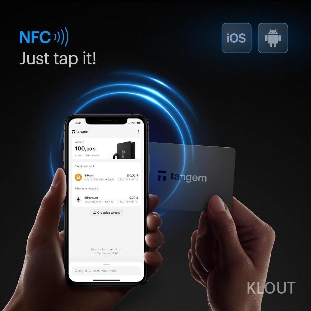 TANGEM 암호화폐지갑 2개 팩 비트코인 이더리움 NFT 콜드월렛