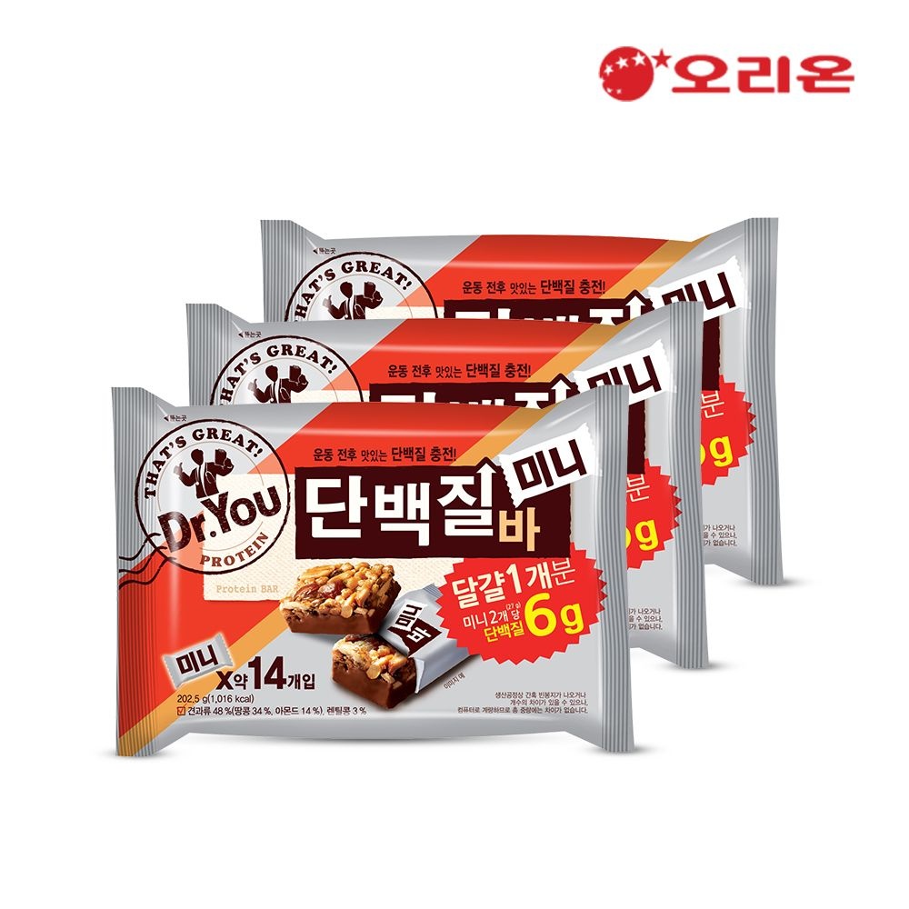 닥터유 단백질바 미니(202.5g) x 3개