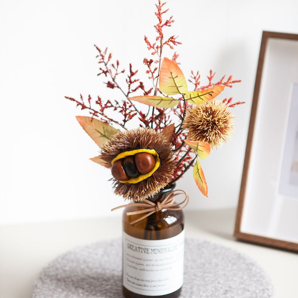 [오늘출발] 플라워트리 브라운밤가지화병set 40cmAR 조화 화분 장식 FMFUFT