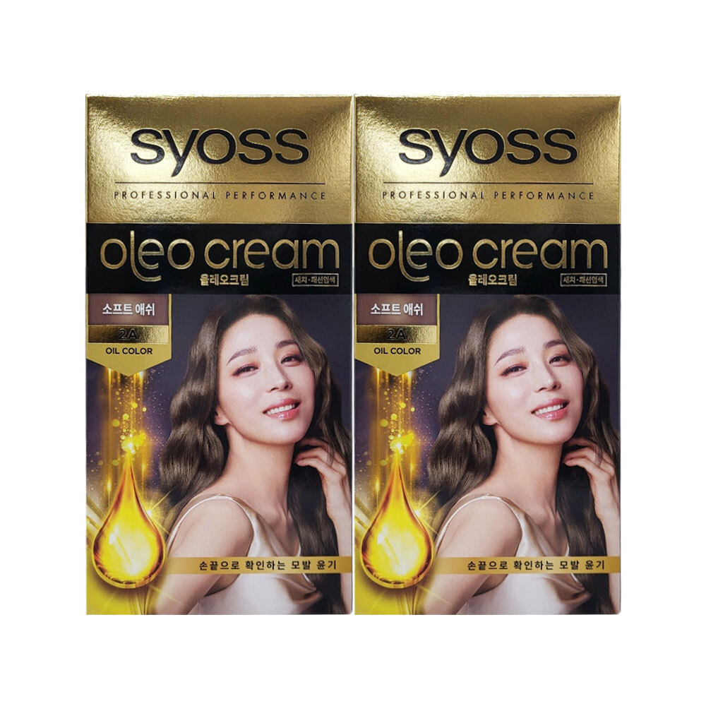 사이오스 올레오 골드라벨 새치커버 염색약 100g [2A 소프트애쉬] 2개 So