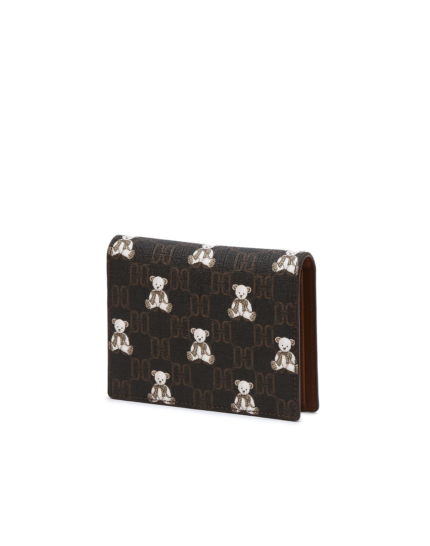 LL[선물포장[DAKS TEDDY] 브라운 패턴 소가죽 카드지갑 DCWA4F793