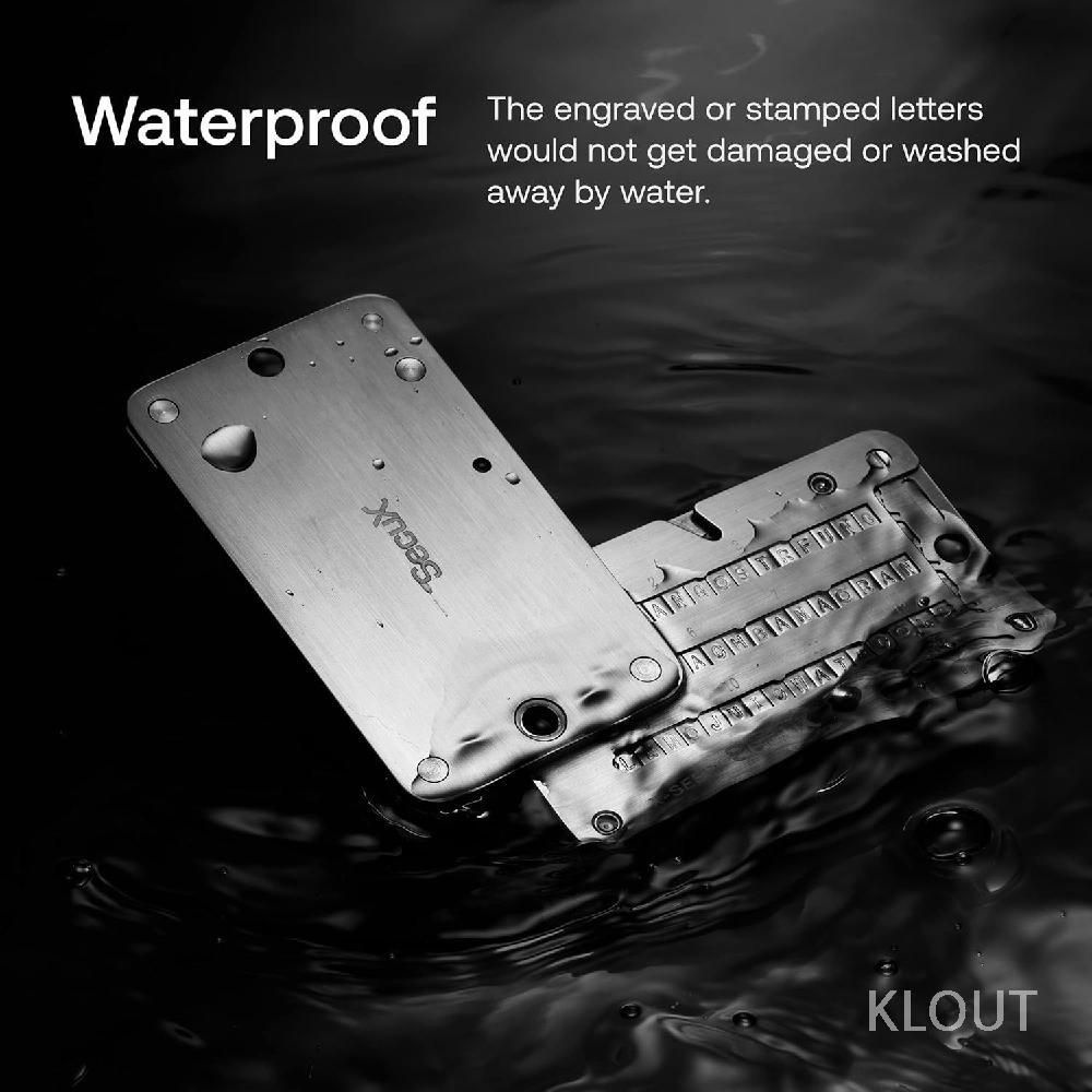 SecuX XSEED PRO Eco 비트코인지갑 암호화폐 시드저장스틸 Ledger Trezor 호환