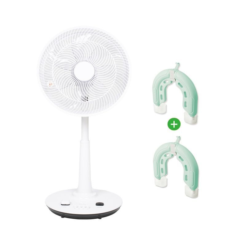 루첸 [루첸]Air beam 하이브리드 서큘레이터형 선풍기 LF-14A1+아이스톤 MDI-3200 2세트