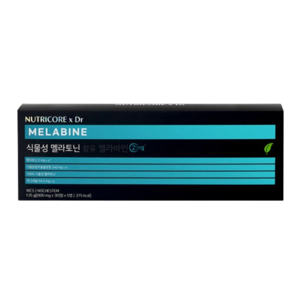 뉴트리코어 식물성 멜라토닌 함유 멜라바인2mg WCS 900mg x 150정 (5개월분)(5개)