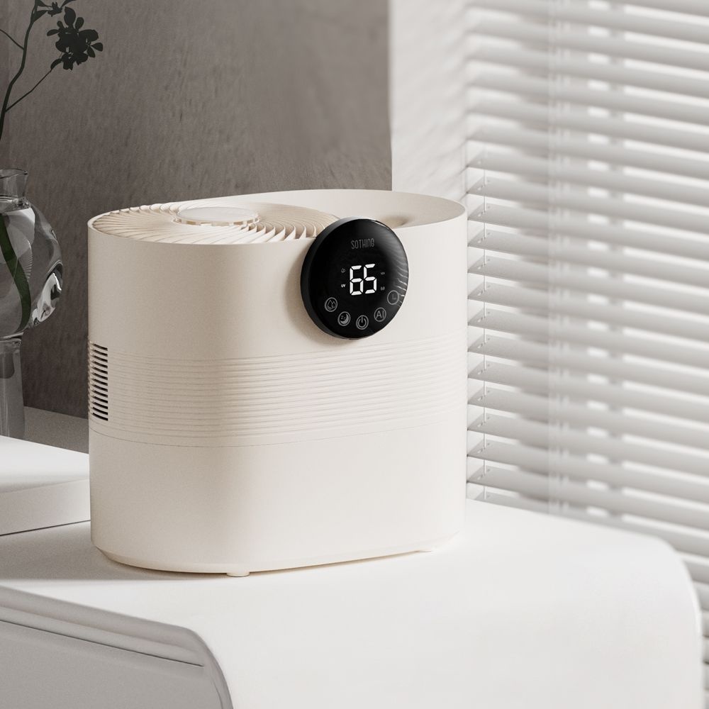 소싱 클라우드 자연기화식 가습기 / UV 살균 거실 사무실 음성인식 신생아 아기 대용량 가습기