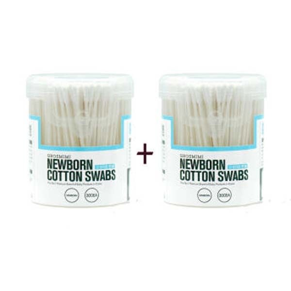 그로미미 유아용면봉300개-2개/600개입-1개