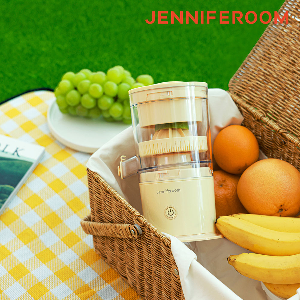 제니퍼룸 전자동 무선 착즙기 초간편 원액기 과즙기 2color