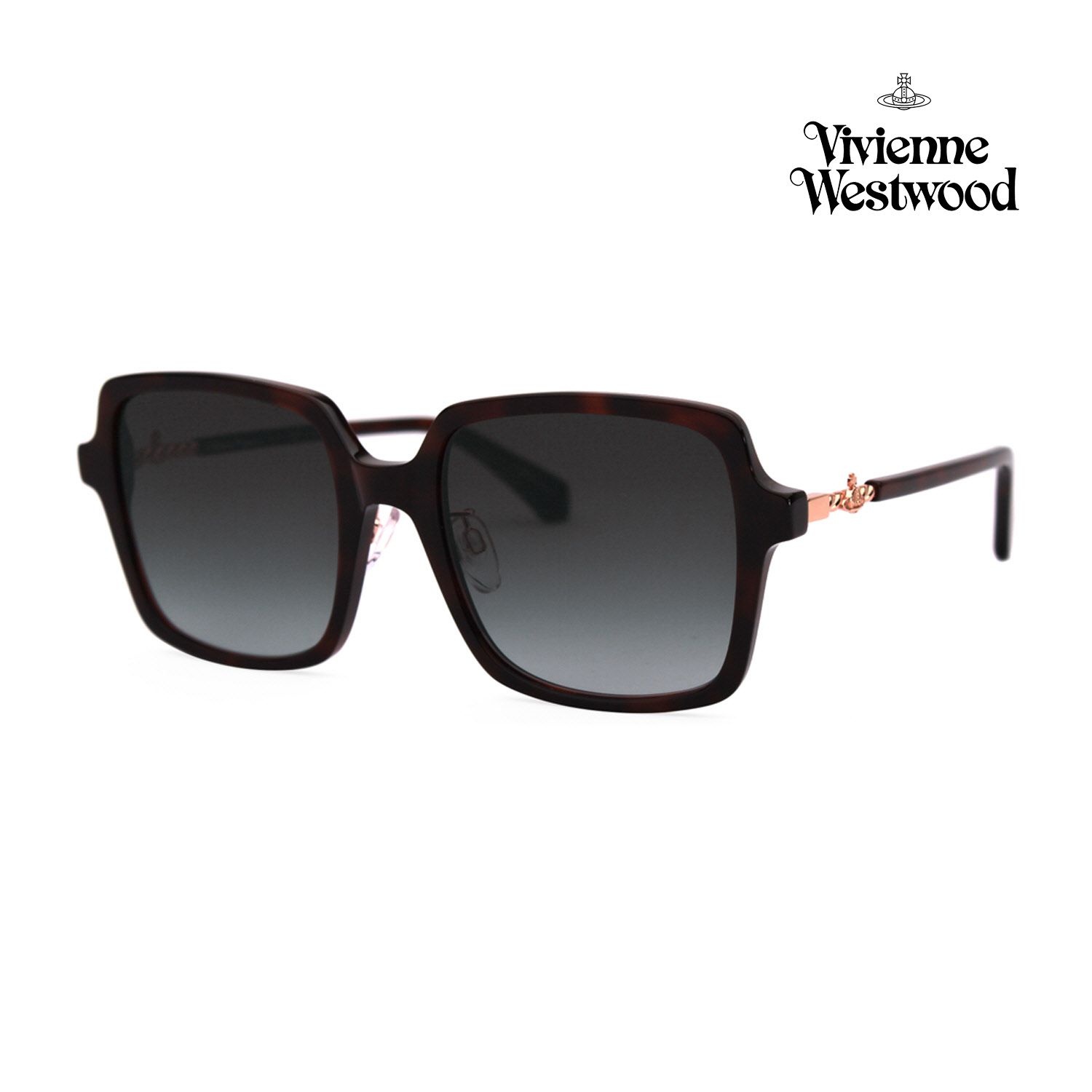 비비안웨스트우드 VW5075 135 공식수입 스퀘어 뿔테 오버사이즈 25년 신상품 명품 선글라스