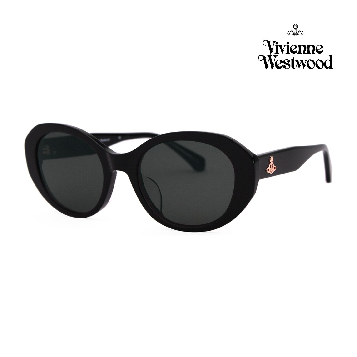 비비안웨스트우드 VW5078 001 공식수입 긱시크 뿔테 라운드 오버사이즈 25년 신상품 명품 선글라스