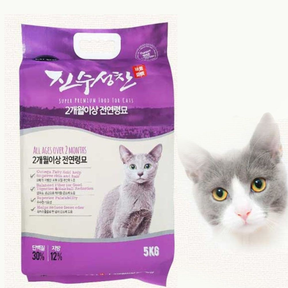 진수성찬 2개월이상 전묘용 5kg 고양이 사료