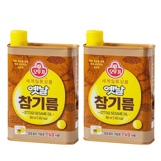 오뚜기 옛날 참기름 900mlx2개
