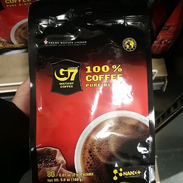 상세설명표기 G7 퓨어 블랙커피 2g x 80입