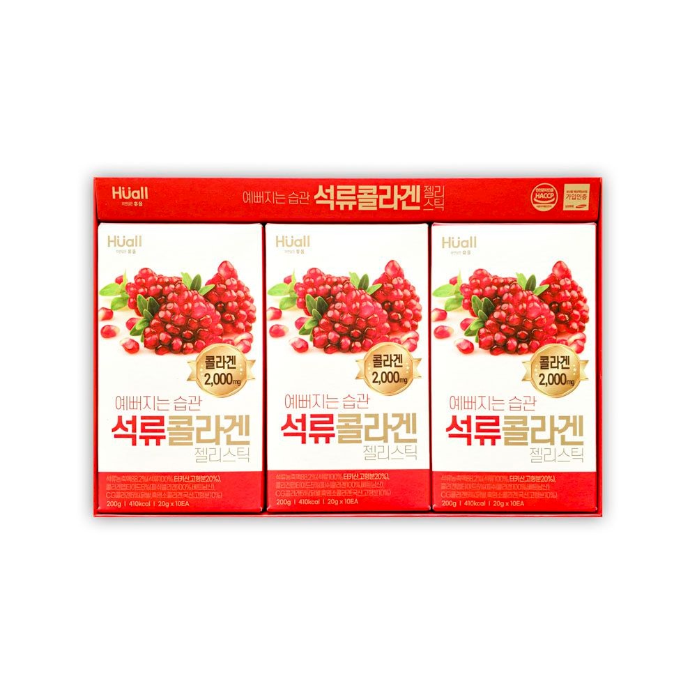 예뻐지는 습관 석류콜라겐 젤리스틱 콜라겐2,000mg 30포