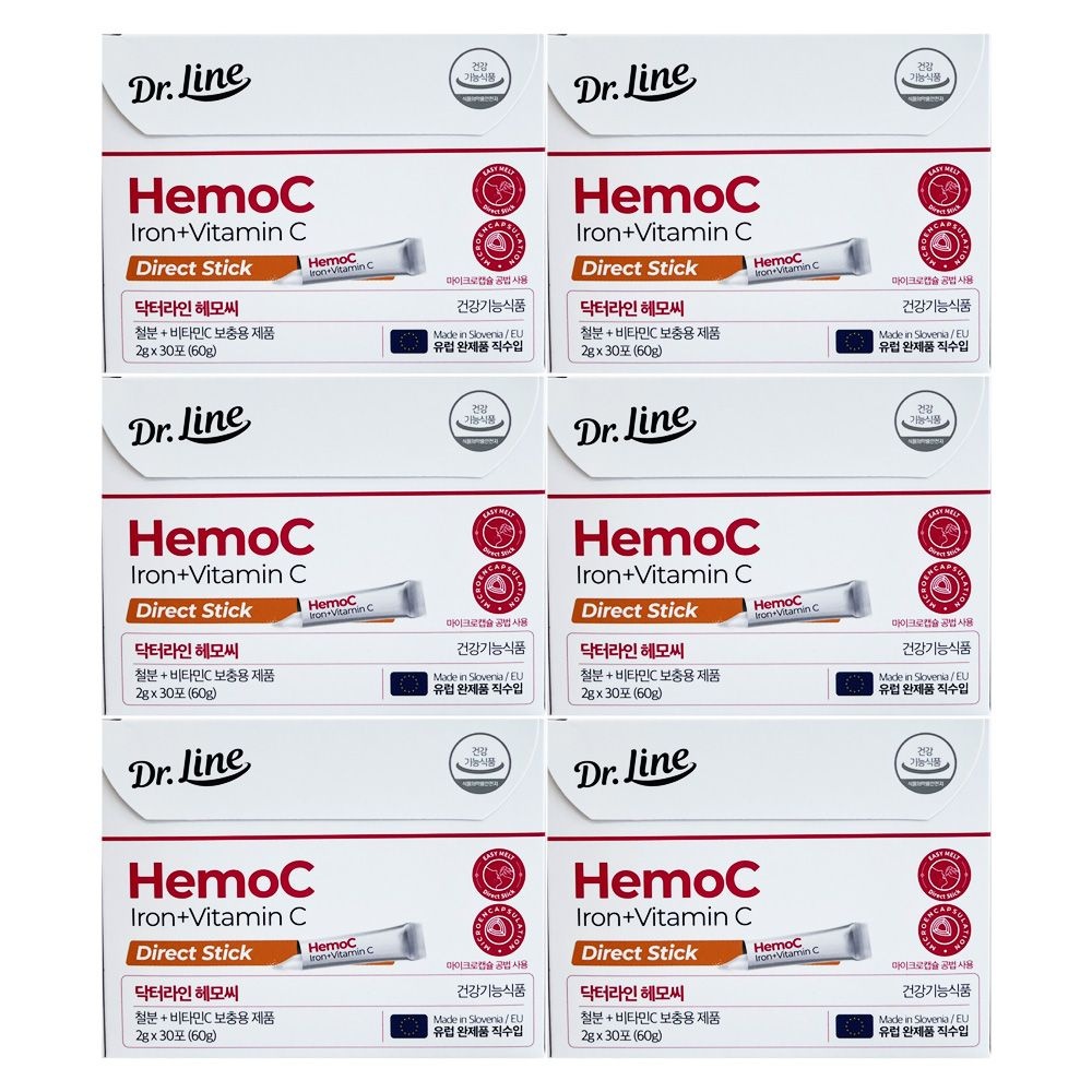 ErgoPharma Ltd./슬로베니아 닥터라인 헤모씨 다이렉트 2g x 30포 6개 / 써클