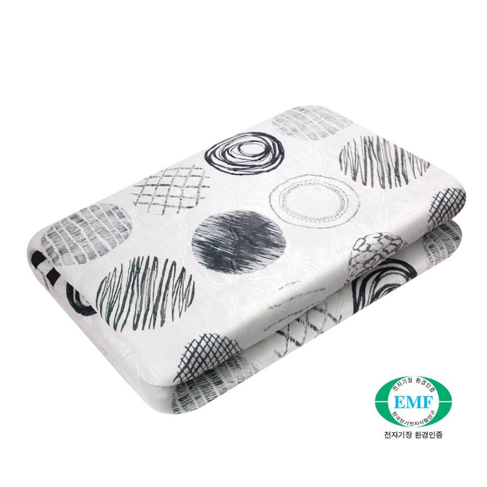 EMF 극세사 전기요 스케치 중 전자파없는 온열 전기장판 1인용 캠핑매트