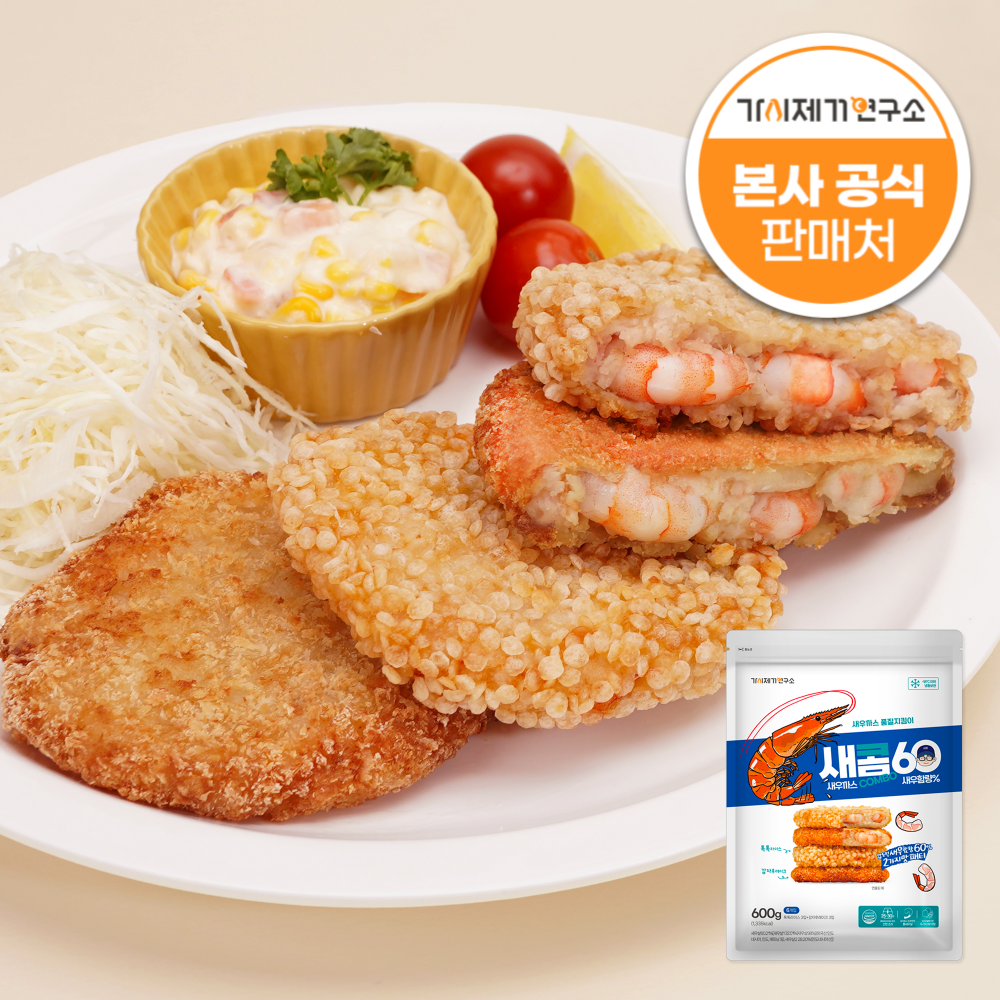 가시제거연구소 통살 새우까스 콤보 600g 2개 새우 패티