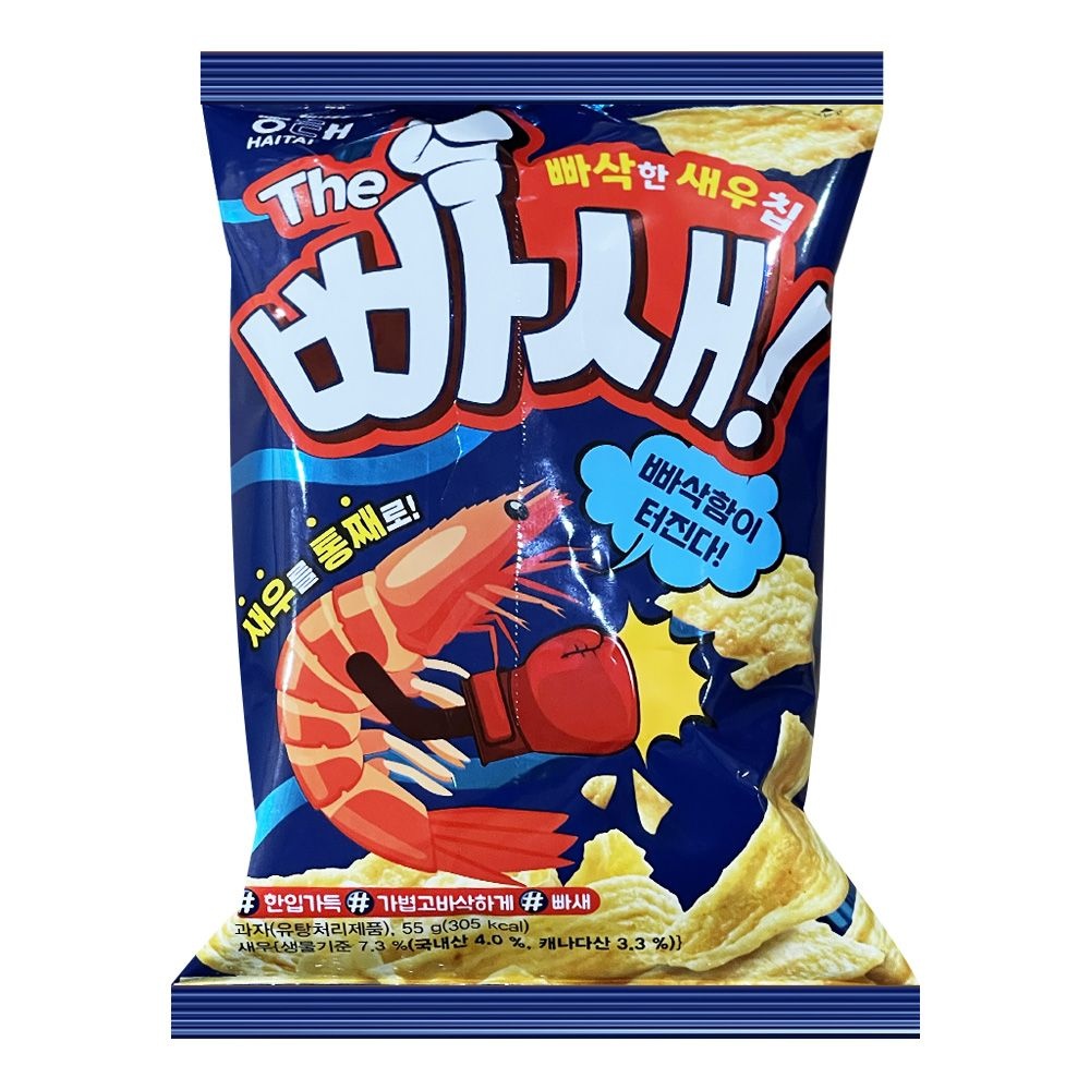 해태 빠새빠삭한새우칩 55g